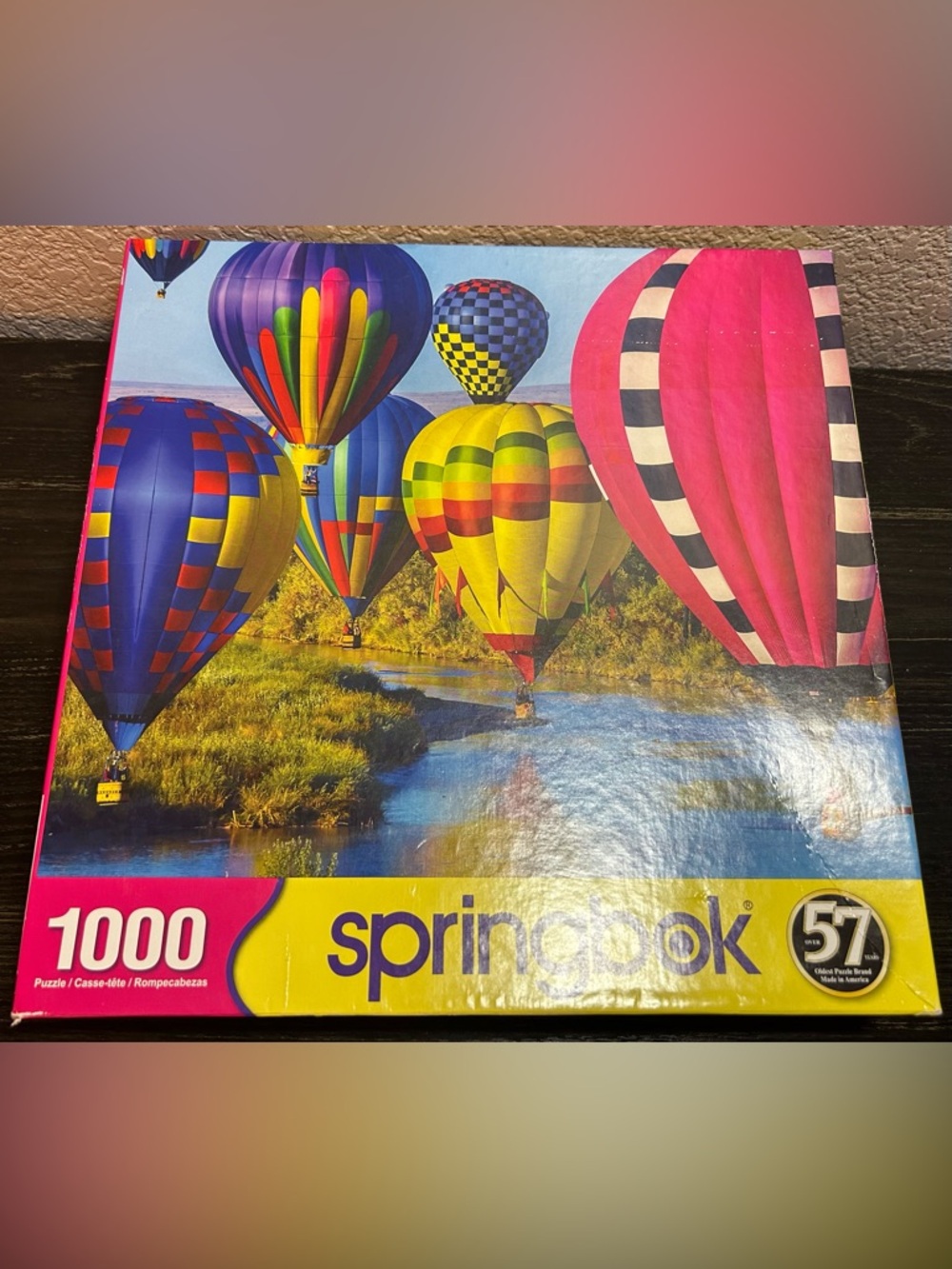 Take Flight Hot Air Balloons Blaine Harrington 1000 pc 24X 30" Springbok Puzzle